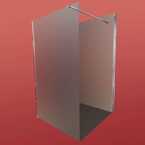 Душова перегородка Koer SR SP01-120x200-TR-01 Walk-In прозоре скло Easy Clean 8мм, хром (KR53 №18