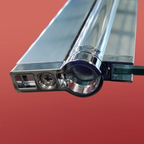 Шторки скляні на ванну Koer SR BS01-80x140-TR-01 прозоре скло 6мм, хром (KR5400) №6