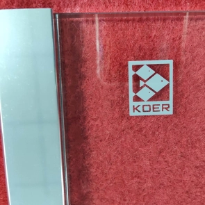 Шторки стеклянные на ванну Koer SR BS03-95x140-TR-01 прозрачное стекло 6мм, хром (KR5402) №8