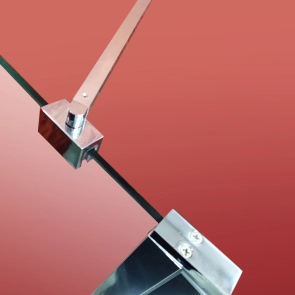 Шторки стеклянные на ванну Koer SR BS03-95x140-TR-01 прозрачное стекло 6мм, хром (KR5402) №10