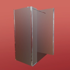 Душевая перегородка Koer SR SP03-120x200-TR-01 Walk-In прозрачное стекло Easy Clean 8мм, хром (KR53 №3