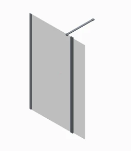 Душевая перегородка Koer SR SP03-120x200-TR-01 Walk-In прозрачное стекло Easy Clean 8мм, хром (KR53 №2