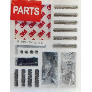 Душевая перегородка Koer SR SP03-120x200-TR-01 Walk-In прозрачное стекло Easy Clean 8мм, хром (KR53 №15