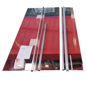 Душевая перегородка Koer SR SP03-120x200-TR-01 Walk-In прозрачное стекло Easy Clean 8мм, хром (KR53 №17
