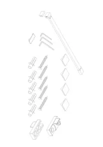 Душевая перегородка Koer SR SP03-120x200-TR-01 Walk-In прозрачное стекло Easy Clean 8мм, хром (KR53 №24