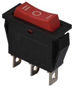 KCD3-103 R/B Переключатель 1 клав. опрокидывающийся (красный) №2