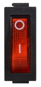 KCD3-101N R/B 220V Перемикач 1 клав. червоний з підсвічуванням №2