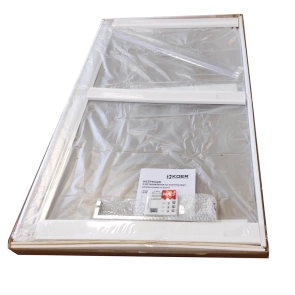 Шторки скляні на ванну Koer SR BS02-80x140-TR-01 прозоре скло 6мм, хром (KR5401) №11