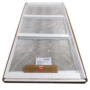 Бічна стінка для кабіни Koer SR SW04-90x200-TR-01 прозоре скло Easy Clean 10мм, хром (KR5390 №24