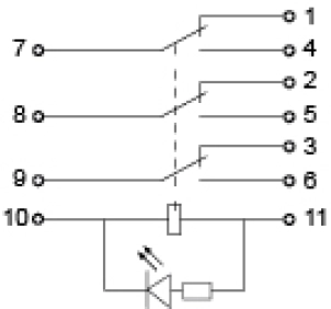 Реле МY3 (AC 110 V) №4