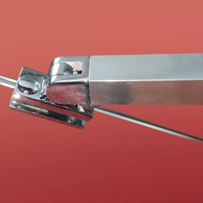 Бічна стінка для кабіни Koer SR SW04-90x200-TR-01 прозоре скло Easy Clean 10мм, хром (KR5390 №31