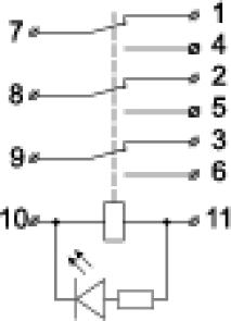 Реле LY3 (АС 220 V) №2