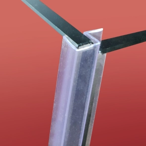 Бічна стінка для кабіни Koer SR SW04-90x200-TR-07 прозоре скло Easy Clean 10мм, графіт (KR53 №15