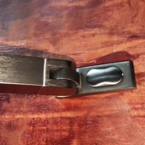 Бічна стінка для кабіни Koer SR SW04-90x200-TR-07 прозоре скло Easy Clean 10мм, графіт (KR53 №34