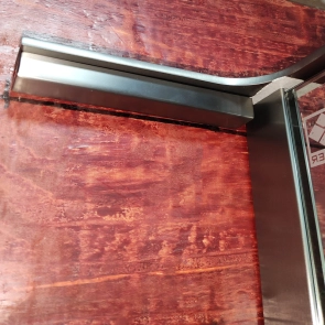 Душевая перегородка Koer SR SP02-100x200-TR-07 Walk-In прозрачное стекло Easy Clean 8мм, графит (KR №8