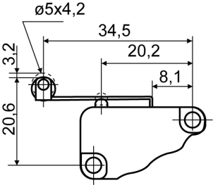 Микровыключатель V-15-61C25 №4