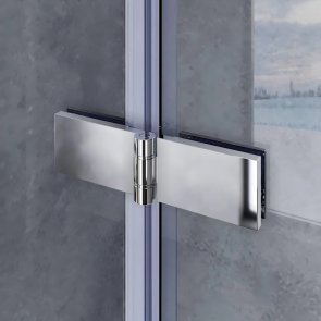 Шторки скляні на ванну Koer SR BS05-90x140-TR-01 прозоре скло Easy Clean 6мм, хром (KR5372 №4