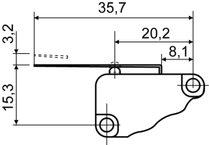 Микровыключатель V-15-21C25 №3