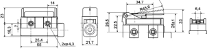 Мікровимикач D4MC-1020 №3