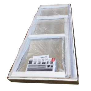 Дверь в нишу Koer SR SD05-140x200-TR-01 прозрачное стекло Easy Clean 6мм, хром (KR5406) №3