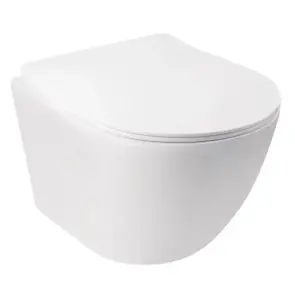 Унітаз підвісний Mixxus ELLIPSE-0306-R 520x360x365mm, система змиву RIMLESS (MI6708) №3