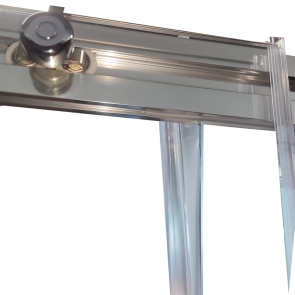 Дверь в нишу Koer SR SD05-140x200-TR-01 прозрачное стекло Easy Clean 6мм, хром (KR5406) №22