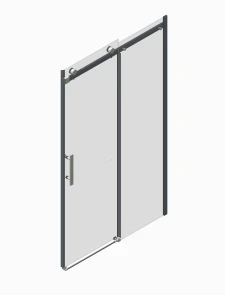 Двері в нішу Koer SR SD01-140x200-TR-01 прозоре скло Easy Clean 8мм, хром (KR5380) №11