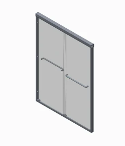 Двері в нішу Koer SR SD03-140x200-TR-01 прозоре скло Easy Clean 8мм, хром (KR5385) №3