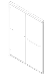 Двері в нішу Koer SR SD03-140x200-TR-01 прозоре скло Easy Clean 8мм, хром (KR5385) №7