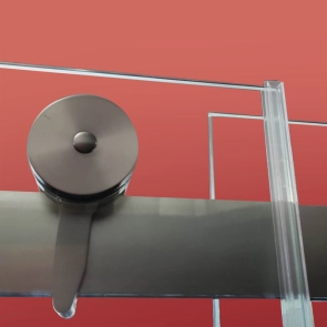 Дверь в нишу Koer SR SD01-120x200-TR-07 прозрачное стекло Easy Clean 8мм, графит (KR5378) №3