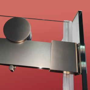 Дверь в нишу Koer SR SD01-120x200-TR-07 прозрачное стекло Easy Clean 8мм, графит (KR5378) №16