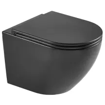 Унитаз подвесной Mixxus Premium ELLIPSE-0303-T3 BLACK 520х365х360mm, система смыва TORNADO 3.0 (MP6