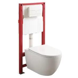 Комплект унитаз с инсталляцией для унитаза Mixxus Premium ELLIPSE-SET-2101 система смыва TORNADO 3. №1