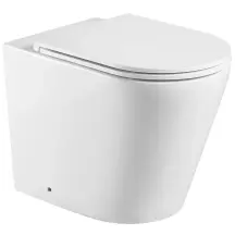 Унітаз підлоговий безбачковий MIXXUS PREMIUM BEVEL-0701-T1 580х365х430mm, система змиву TORNADO 1.0