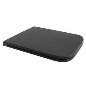 Сидение-крышка для унитаза Mixxus Premium SEAT COVER QUADRO-2001 BLACK с микролифтом 427х344х39mm ( №1