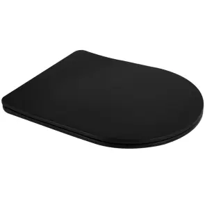 Сидіння-кришка для унітазу Mixxus Premium SEAT COVER ELLIPSE-BEVEL-2001 BLACK з мікроліфтом 463х361 №1