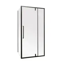 Душова кабіна без піддону Mixxus Premium BEVEL SC01-100x80x195-TR Black прозоре скло 6мм (MI6