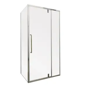 Душова кабіна без піддону Mixxus Premium BEVEL SC01-100x80x195-TR Chrome прозоре скло 6мм (MI №1