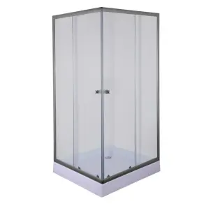 Душова кабіна з низьким піддоном Mixxus CUBIC SCT01-90x90x195-TR GRAPHITE прозоре скло 4мм (MI №6