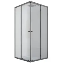 Душова кабіна без піддону Mixxus CUBIC SC01-90x90x185-TR GRAPHITE прозоре скло 4мм (MI6907)