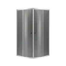 Душова кабіна без піддону Mixxus PLAIN SC01-90x90x185-GR CHROME сіре тоноване скло 4мм (MI6
