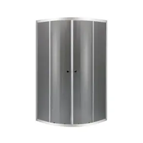 Душова кабіна без піддону Mixxus PLAIN SC01-90x90x185-GR CHROME сіре тоноване скло 4мм (MI6 №1