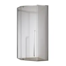 Душова кабіна без піддону Koer SR SC06-100x100x200-TR-01 прозоре скло Easy Clean 8мм, хром (K