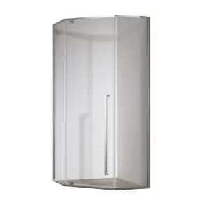 Душова кабіна без піддону Koer SR SC06-100x100x200-TR-01 прозоре скло Easy Clean 8мм, хром (K №1