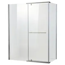 Душова кабіна без піддону Koer SR SC01-120x80x200-TR-01 прозоре скло Easy Clean 8мм, хром (KR