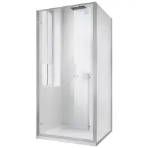 Душова кабіна без піддону Koer SR SC08-90x90x200-TR-01 прозоре скло Easy Clean 6мм, хром (KR5
