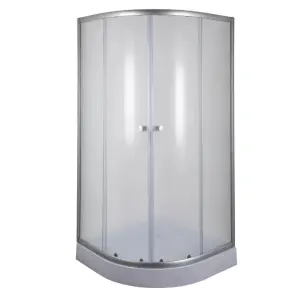 Душевая кабина с низким поддоном Mixxus PLAIN SCT02-90x90x195-FB SATIN матовое стекло 4мм (MI6896) №7