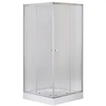 Душевая кабина с низким поддоном Mixxus CUBIC SCT01-100x100x195-FB CHROME матовое стекло 4мм (MI690