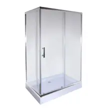 Душова кабіна з низьким піддоном Mixxus HARD SCT01-120x80x198-TR CHROME прозоре скло 5мм (MI69