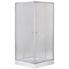 Душова кабіна з низьким піддоном Mixxus CUBIC SCT01-90x90x195-FB CHROME матове скло 4мм (MI6903) №1